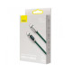 Кабель Baseus Display Fast Charging Data Cable Type-C to Type-C 100W 2m Green Код: 457080-14