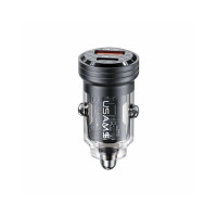 АЗП Usams US-CC175 C35 45W Aluminum Alloy Transparent A+C Mini Car Charger Код: 421250-14