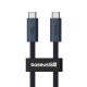 Кабель Baseus Flash Series 2 USB4 Full Featured Data Cable Type-C to Type-C 240W 1m Cluster Черное Код: 456990-14