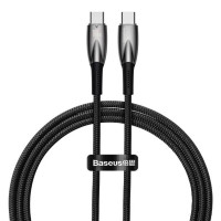 Кабель Baseus Glimmer Series Fast Charging Data Cable Type-C to Type-C 100W 2m Черное