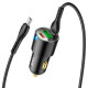 Автомобільний зарядний пристрій HOCO NZ6 PD45W 3-port(2C1A) car charger set(Type-C to Type-C) Black Код: 405440-14