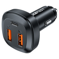Автомобільний зарядний пристрій ACEFAST B9 66W(2USB-A+USB-C) three port metal car charger Код: 405140-14