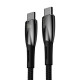 Кабель Baseus Glimmer Series Fast Charging Data Cable Type-C to Type-C 100W 2m Черное Код: 456800-14