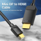 Кабель Vention 4K Mini DisplayPort to HDMI Cable 2M Black (HAHBH) Код: 411850-14