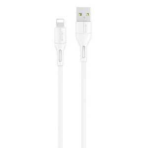 Кабель Usams US-SJ500 U68 Lightning Charging & Data Cable 1m White