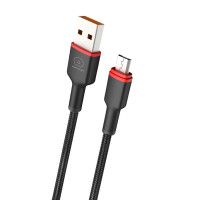 Кабель WUW-X203 USB Micro 2,4A 1m черный Код: 441871-14