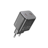 Мережевий зарядний пристрій HOCO N42 Elogiado dual-port PD45W(2C) charger Black Код: 452181-14