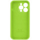 Чохол для смартфона Silicone Full Case AA Camera Protect for Apple iPhone 16 Pro 24,Shiny Green Код: 450961-14