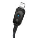 Кабель Baseus Unbreakable Series Fast Charging Data Cable USB to iP 2.4A 2m Cluster Черный Код: 457051-14