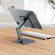 Тримач для мобiльного Baseus Desktop Biaxial Foldable Metal Stand (for Tablets) Grey Код: 442811-14