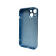 Чохол для смартфона AG Glass Matt Frame Color Logo for Apple iPhone 15 Sierra Blue Код: 430191-14