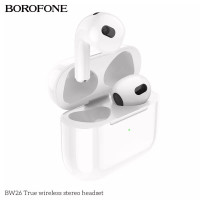 Навушники BOROFONE BW26 True wireless stereo headset White Код: 452261-14