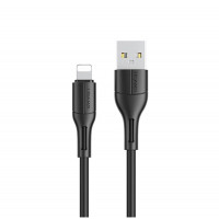 Кабель Usams US-SJ500 U68 Lightning Charging & Data Cable 1m Black Код: 427111-14