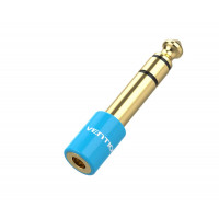 Адаптер Vention 6.35mm Male to 3.5mm Female Audio Adapter Blue Aluminum Alloy Type (VAB-S01-L) Код: 420351-14