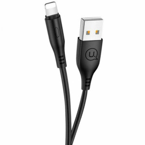 Кабель Usams US-SJ266 U18 Round lightning Cable 1m Black