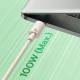 Кабель Baseus Habitat Series Fast Charging Cable Type-C to Type-C 100W 2m Wheat Pink Код: 456971-14