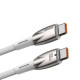 Кабель Baseus Glimmer Series Fast Charging Data Cable Type-C to Type-C 100W 1m Белый Код: 457021-14