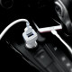 Автомобільний зарядний пристрій HOCO Z23 grand style dual-port car charger set with iP cable Белый Код: 405191-14