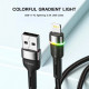 Кабель Essager Colorful LED USB Cable Fast Charging 2.4A USB-A to Lightning 2m черный (EXCL-XCDA01) Код: 427371-14