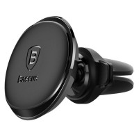 Тримач для мобiльного Baseus Magnetic Air Vent Car Mount Holder with cable clip Black