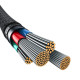 Кабель Baseus Unbreakable Series Fast Charging Data Cable USB to iP 2.4A 2m Cluster Черный Код: 457051-14