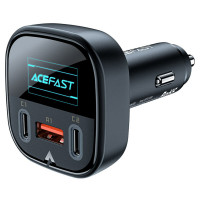 Автомобільний зарядний пристрій ACEFAST B5 101W (2C+A) metal car charger with OLED smart display Код: 405141-14