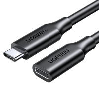 Кабель UGREEN US353 USB-C/M to USB-C/F Gen2 5A Extension Cable 1m (Black)(UGR-10387) Код: 454271-14