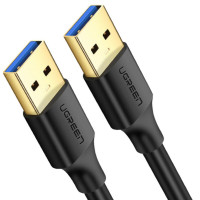 Кабель UGREEN USB-A 3.0 Male to Male Cable 1m (Черное) Код: 458922-14