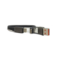 Кабель ACEFAST C13-05 USB/Type-C to Type-C 3A, 0.2m, nylon, zinc connectors, Черный Код: 451022-14