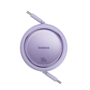 Кабель Baseus Free2Draw Mini Retractable Charging Cable Type-C to Type-C 100W 1m Nebula Purple Код: 457062-14