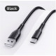 Кабель Usams US-SJ501 U68 Type-C Charging & Data Cable 1m Black