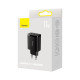 Мережевий зарядний пристрій Baseus Compact Charger 3U 17W EU Black Код: 405172-14
