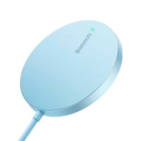 Бездротовий зарядний Baseus Simple Mini3 Magnetic Wireless Charger 15W Galaxy Blue Код: 422092-14