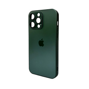 Чохол для смартфона AG Glass Matt Frame Color Logo for Apple iPhone 14 Pro Max Cangling Green Код: 430092-14