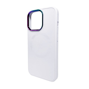 Чохол для смартфона AG Glass Sapphire MagSafe Logo for Apple iPhone 15 White Код: 428632-14