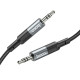 Аудiокабель HOCO UPA23 AUX audio cable Metal Gray Код: 405532-14