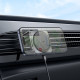 Тримач для мобiльного з БЗП HOCO HW15 Speed magnetic wireless fast charging car holder(air outlet) Black Metal Gray