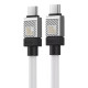 Кабель Baseus CoolPlay Series Fast Charging Cable Type-C to Type-C 100W 2m Белый Код: 456962-14