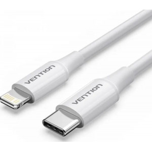 USB 2.0 Type-C Male to Lightning Male 3A Cable 1M Белый PVC Type Код: 453082-14