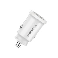 Автомобільний зарядний пристрій BOROFONE BZ8 MaxRide Dual Port Car Charger White Код: 421312-14