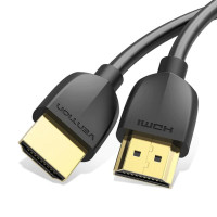 Кабель Тонкий HDMI Vention Slim Portable HDMI 2,0 - 1.5M. Black Код: 421342-14
