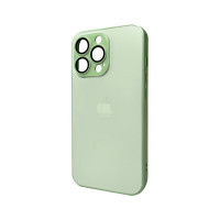 Чохол для смартфона AG Glass Matt Frame Color Logo for Apple iPhone 12 Pro Max Light Green Код: 430142-14