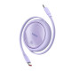 Кабель Baseus Free2Draw Mini Retractable Charging Cable Type-C to Type-C 100W 1m Nebula Purple Код: 457062-14