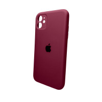 Чохол для смартфона Silicone Full Case AA Camera Protect for Apple iPhone 11 Pro Max кругл 47,Plum Код: 431392-14