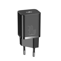 Мережевий зарядний пристрій Baseus Super Si quick charger IC 30W EU Black Код товара: 405062-14
