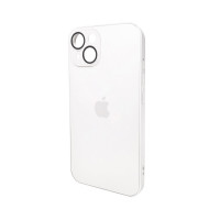 Чохол для смартфона AG Glass Matt Frame Color Logo for Apple iPhone 15 Pearly White Код: 430192-14