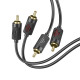 Аудiокабель HOCO UPA29 dual RCA red and white double lotus audio cable Black Код: 423072-14