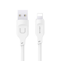 Кабель Usams US-SJ565 Lightning 2.4A Charging & Data Cable Lithe Series 1.2m White Код: 427112-14