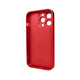 Чохол для смартфона AG Glass Matt Frame Color Logo for Apple iPhone 12 Pro Max Coke Red Код: 430182-14