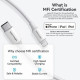 USB 2.0 Type-C Male to Lightning Male 3A Cable 1M Белый PVC Type Код: 453082-14